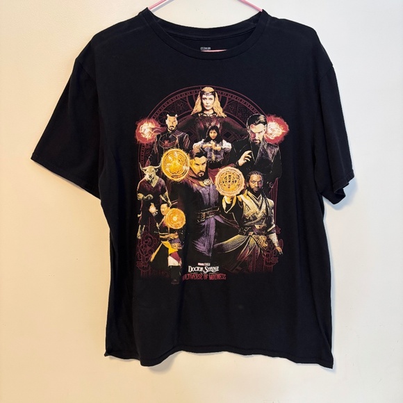 Marvel Doctor Strange Multiverse of Madness Crewneck T Shirt Black Mens Medium - Picture 1 of 2